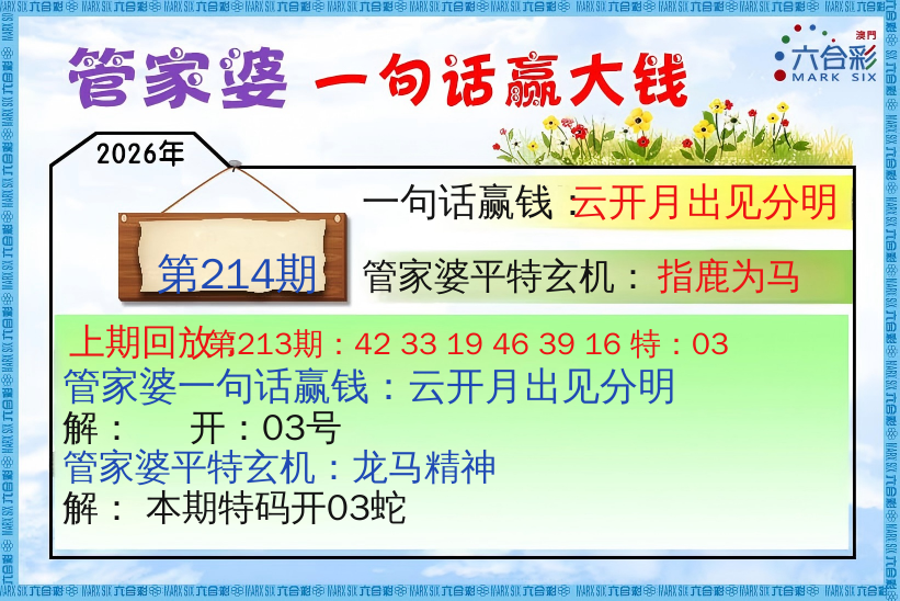 管家婆一句话赢钱